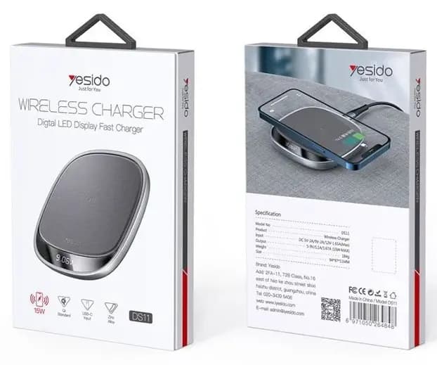 شارژر وایرلس پرتابل یسیدو مدل YESIDO DS11 — تصویر ۴