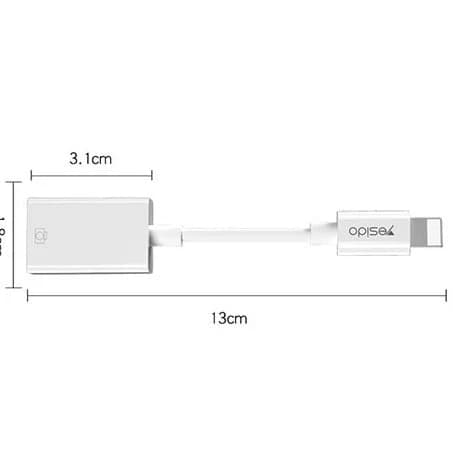 مبدل USB به لایتنینگ یسیدو مدل GS10 ا Yesido USB3.0 TO Lightning Converter GS10 — تصویر ۲