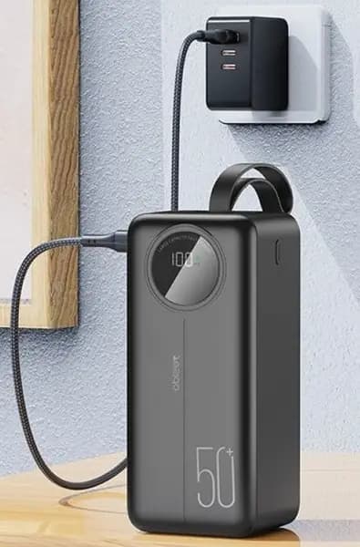 پاوربانک یسیدو مدل YP44 ظرفیت 50000 میلی آمپر ساعت ا YESIDO YP44 50000 MAH POWERBANK — تصویر ۳