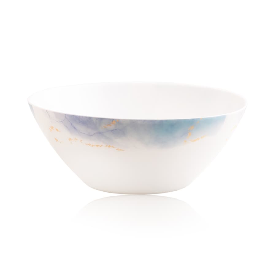 سرویس 28 پارچه گرد طرح اسکای آبی کد 936 — تصویر ۵