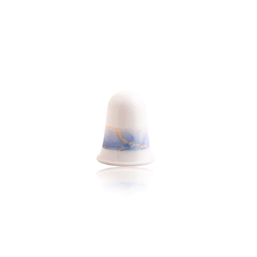 سرویس 28 پارچه گرد طرح اسکای آبی کد 936 — تصویر ۲