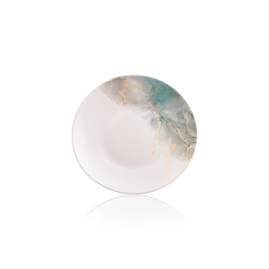 سرویس 28 پارچه گرد طرح اسکای سبز کد 934 — تصویر ۲