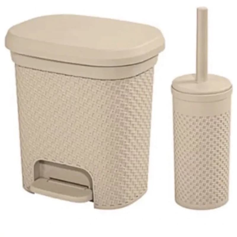 سطل و فرچه 5لیتری طرح بافت لیمون* کد214735 — تصویر ۲