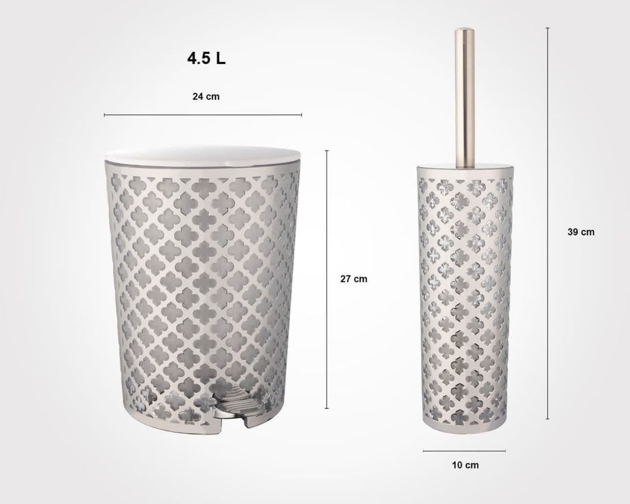 ست سرویس بهداشتی لیمون طرح گل(چاپ دار) لیمون* کد176200 — تصویر ۳