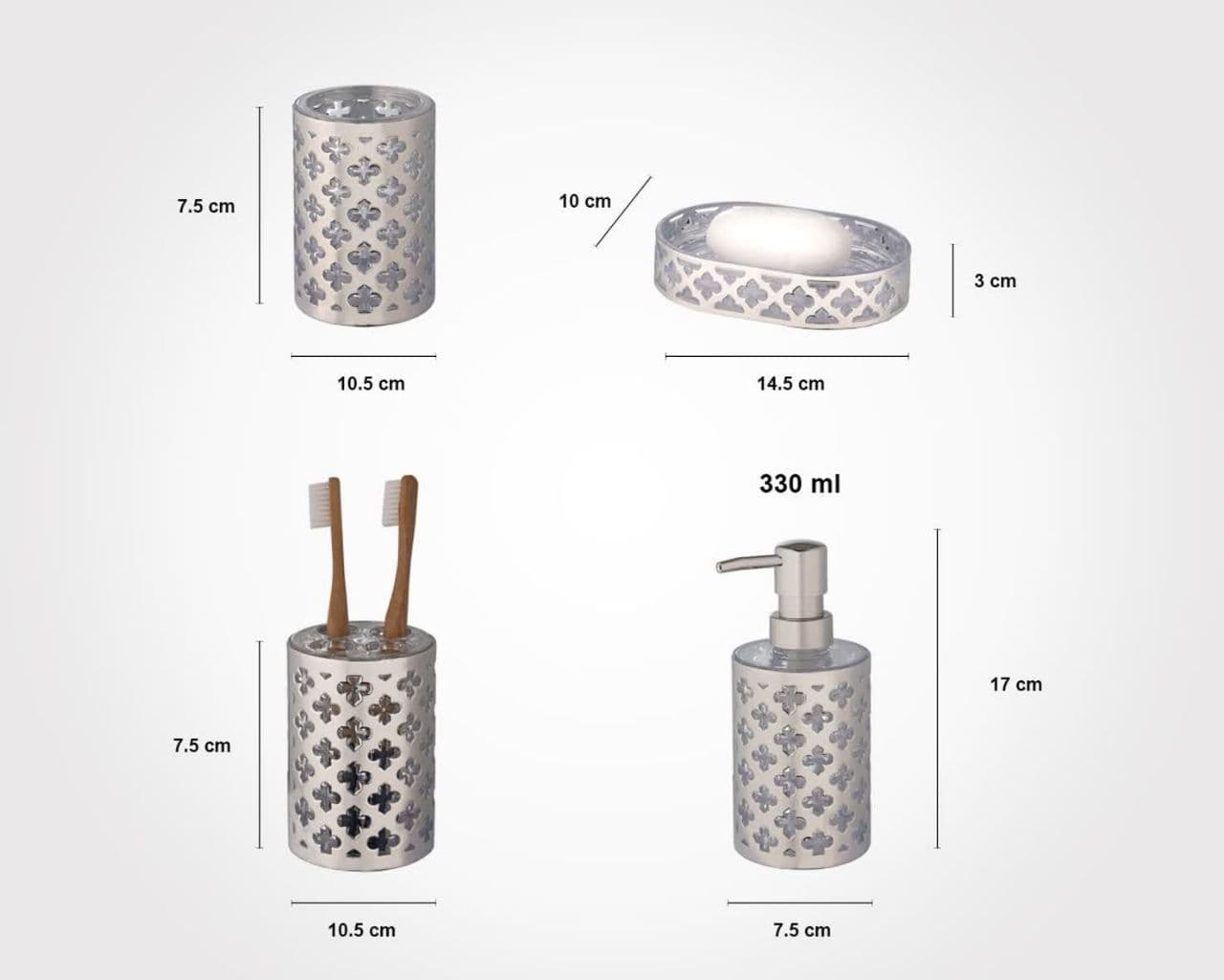 ست سرویس بهداشتی لیمون طرح گل(چاپ دار) لیمون* کد176200 — تصویر ۴