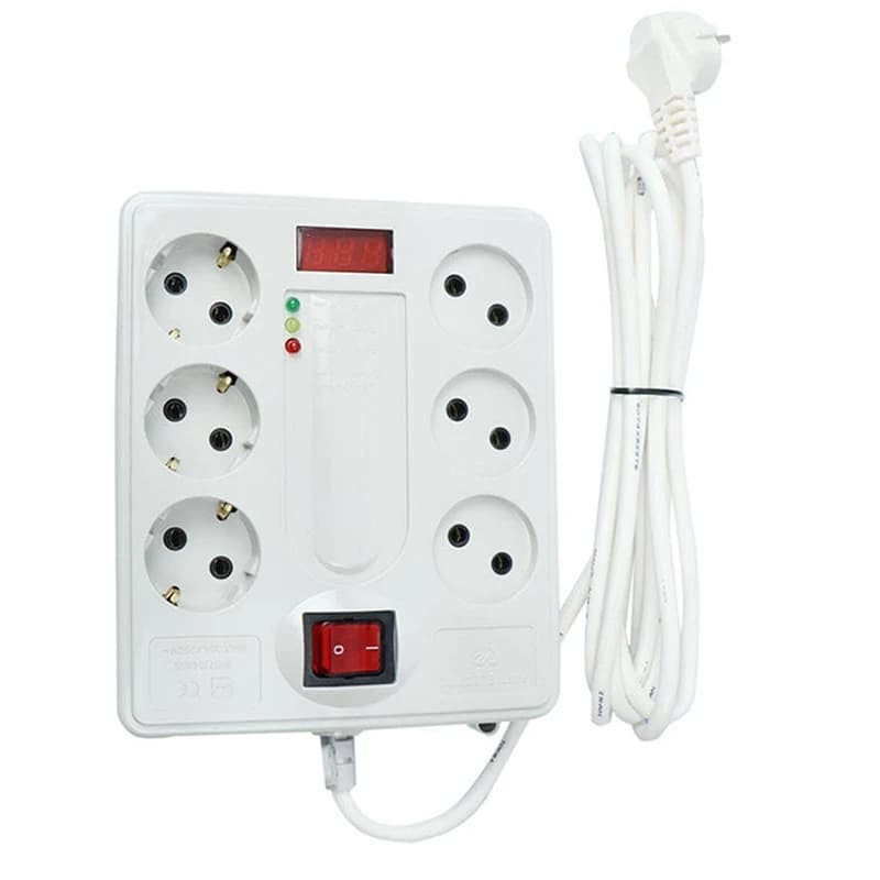 محافظ برق پارت الکتریک دیجیتالی 6 خانه 0682