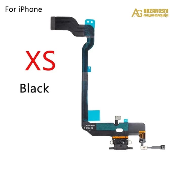 فلت شارژ روکاری آیفون XS (رنگ مشکی)