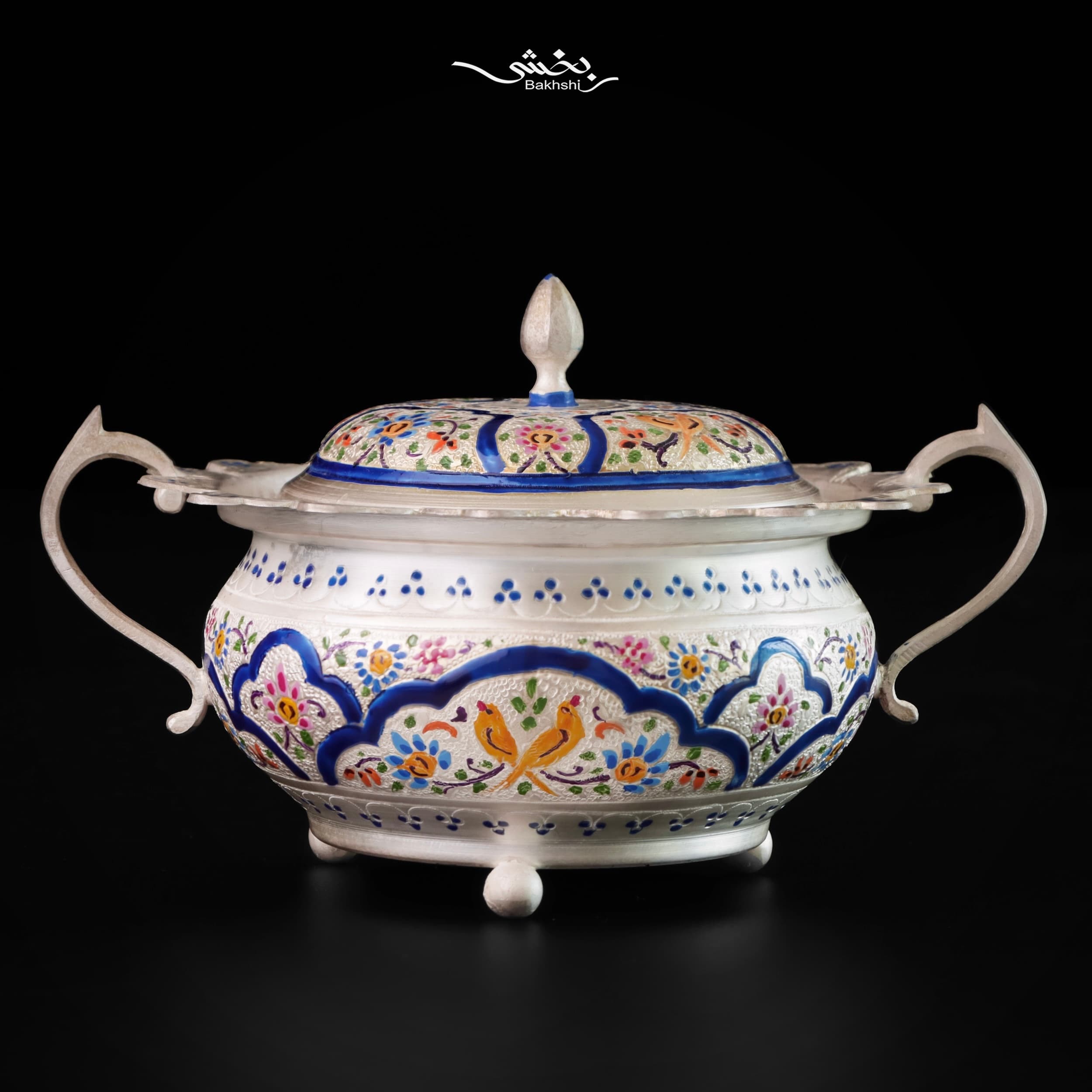 ست انگاره و قندان میناکاری اعلا — تصویر ۲