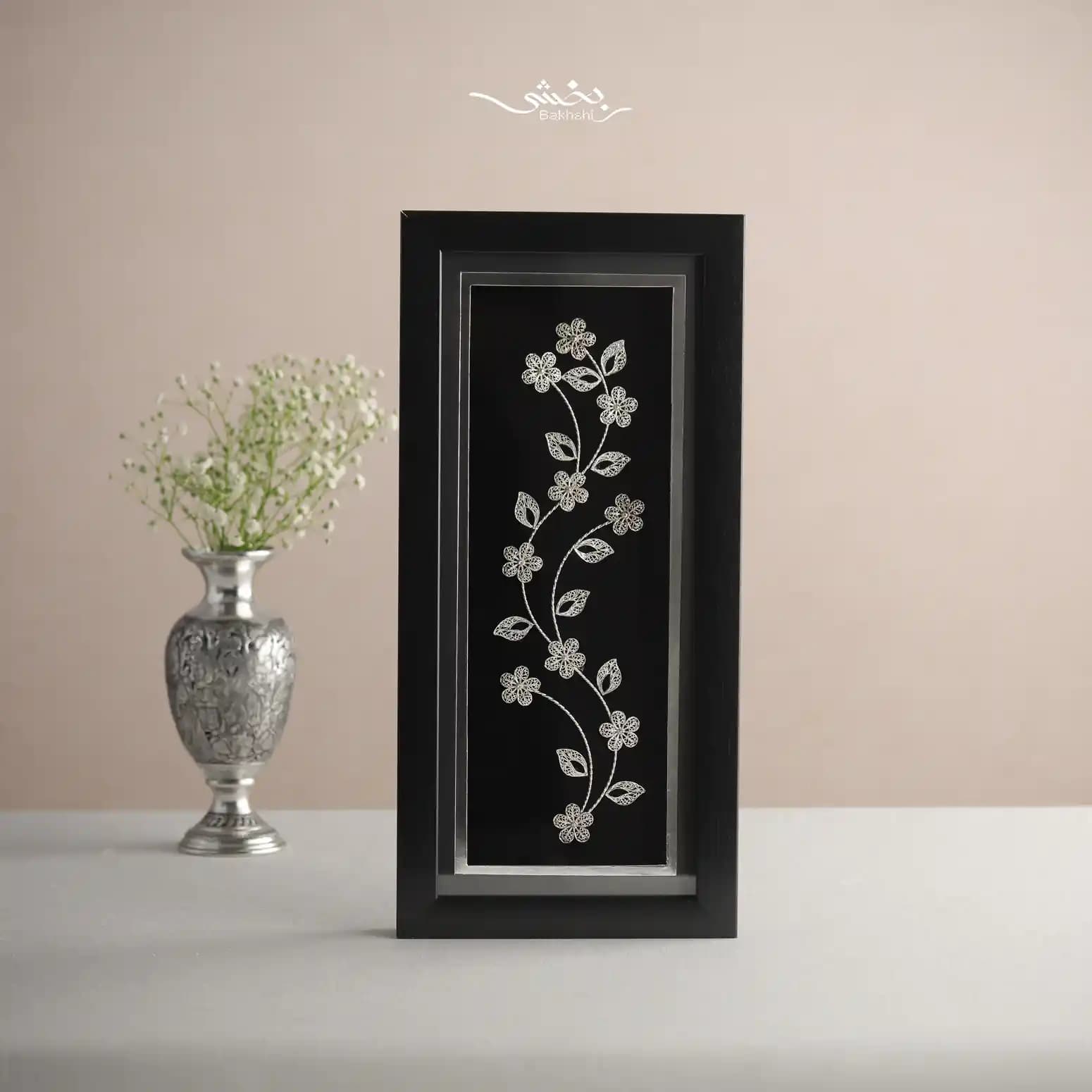 تابلو گل نقره پرسی کد 24 — تصویر ۲