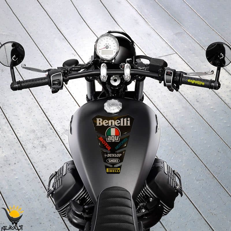 برچسب ژله ای باک موتورسیکلت بنلی Benelli طرح agv — تصویر ۲
