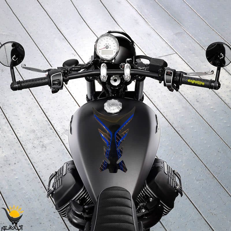برچسب ژله ای باک موتورسیکلت طرح Black & Blue — تصویر ۲