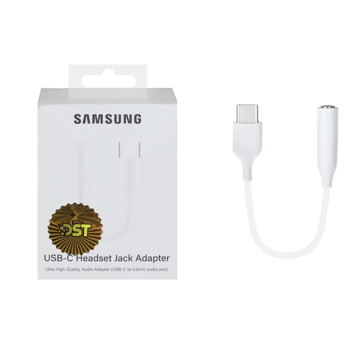 تبدیل Type-C Samsung به جک 3.5 میلی متری – سفید – DST (گارانتی شش ماهه شرکتی) — تصویر ۲