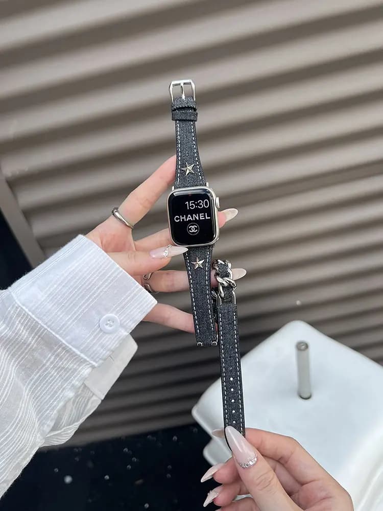 بند اپل واچ Chanel زنجیر کارتیر 2 دور