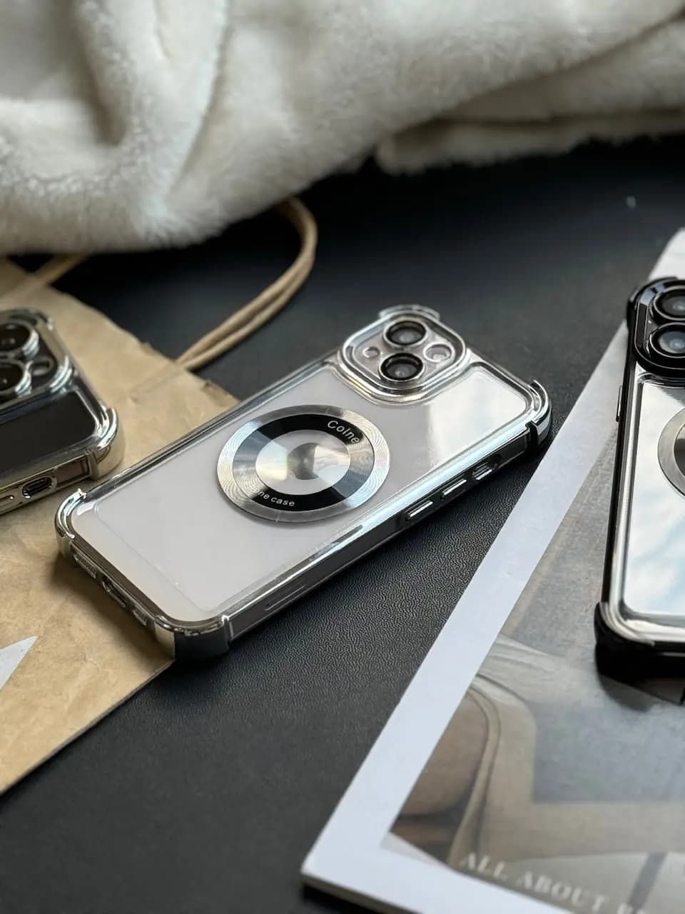 قاب ایربگ دار Magsafe با گلس لنز — تصویر ۳
