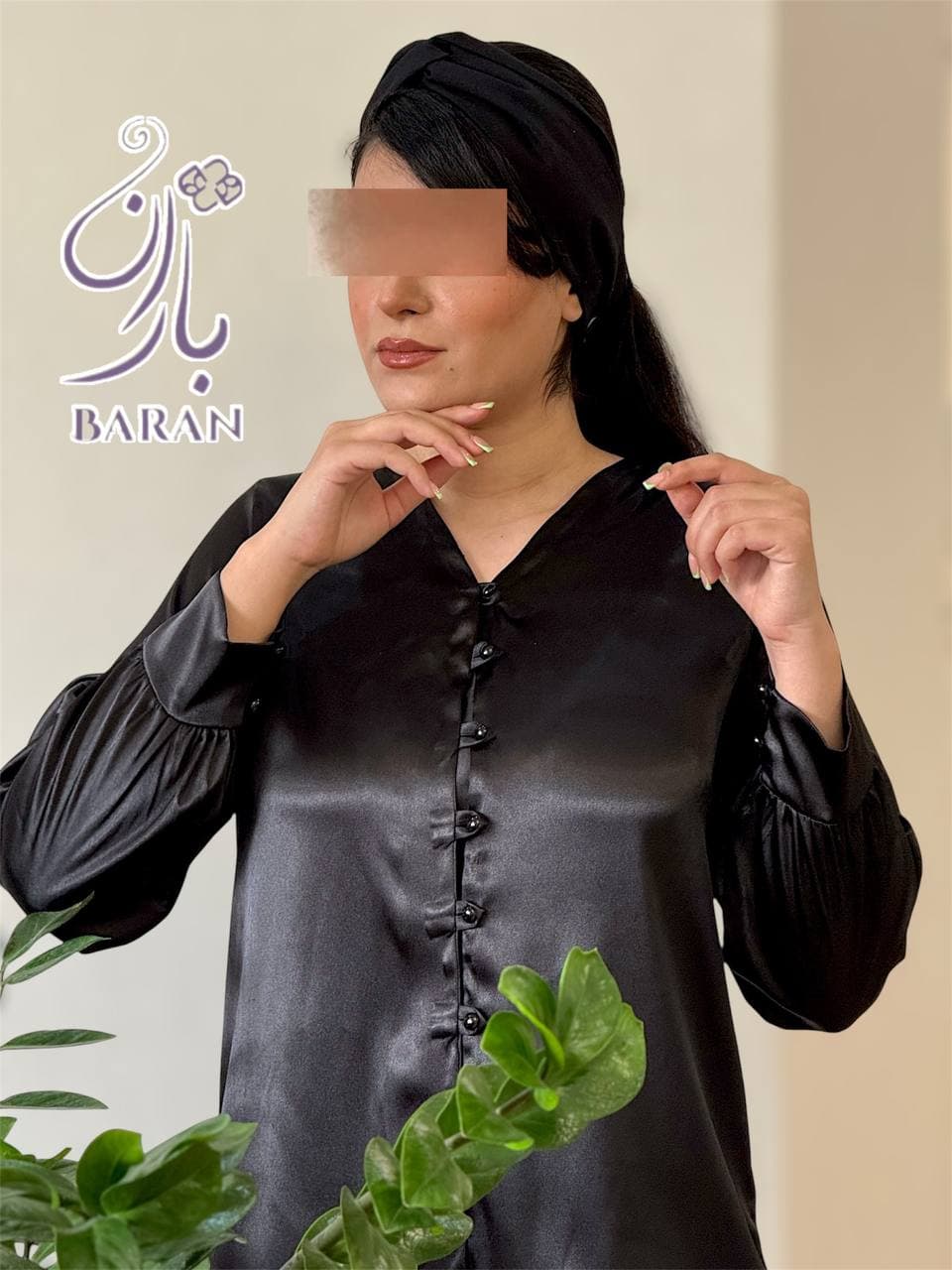 شومیز ساتن آمریکایی ماه گل