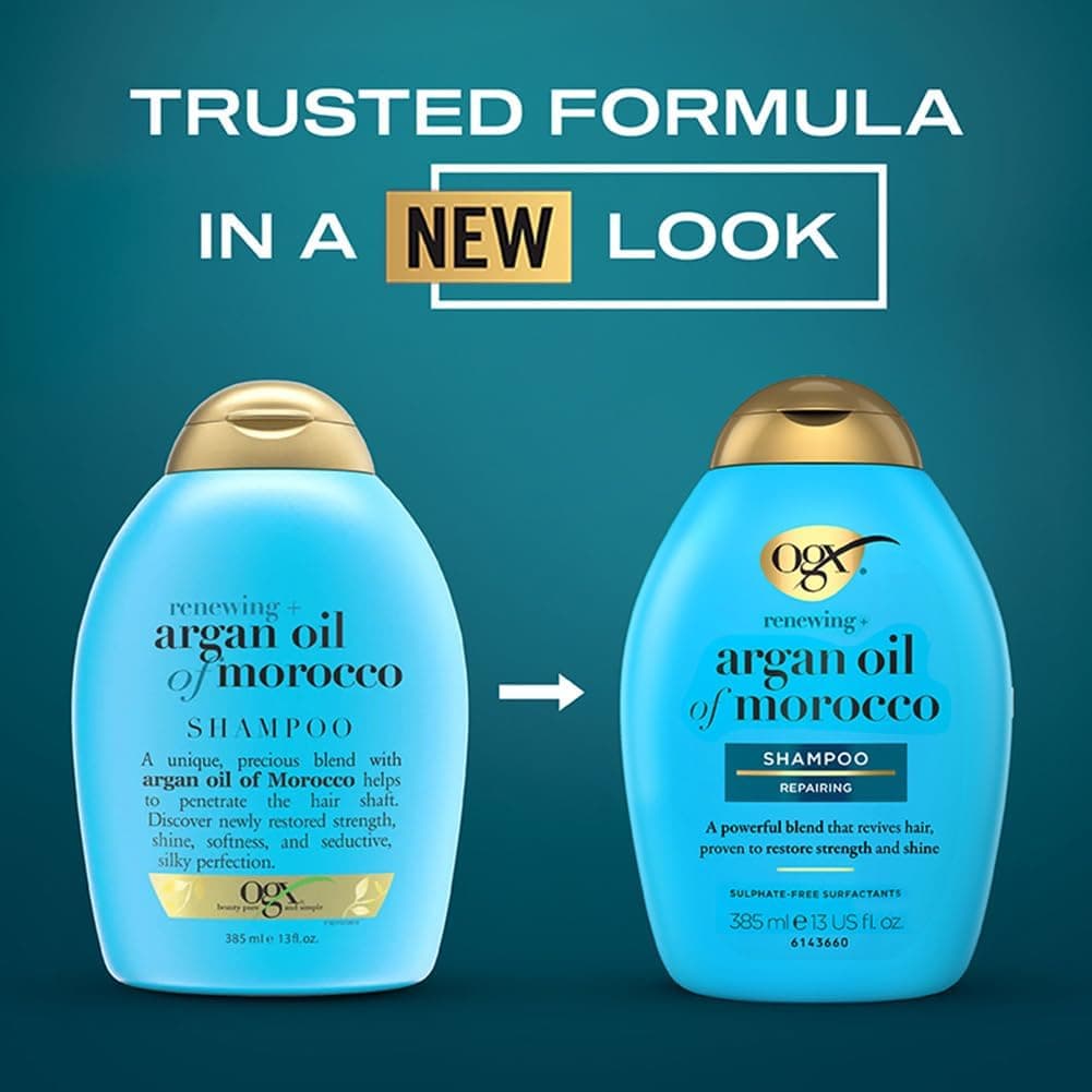 شامپو آرگان او جی ایکس | OGX Renewing+ Argan Oil (ضد سولفات) 385ml — تصویر ۳