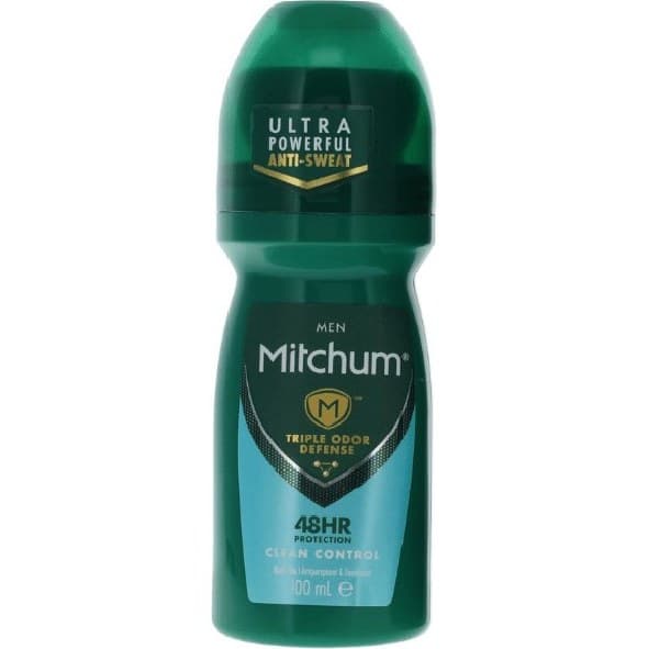 رول ضد تعریق مردانه میچام Mitchum مدل CLEAN CONTROL (آبی) حجم 100 میلی لیتر