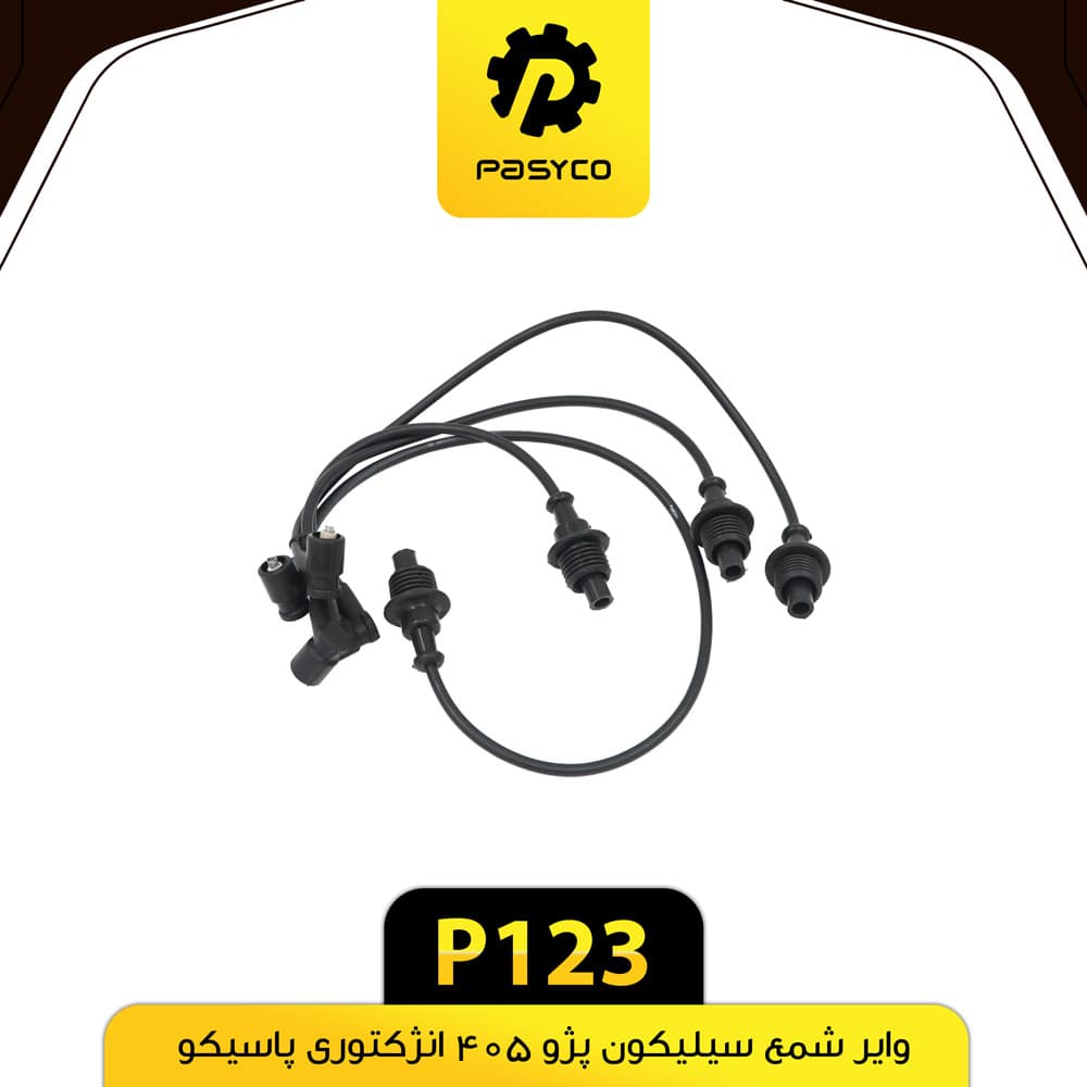 وایر شمع سیلیکون پژو 405 انژکتوری پاسیکو P123