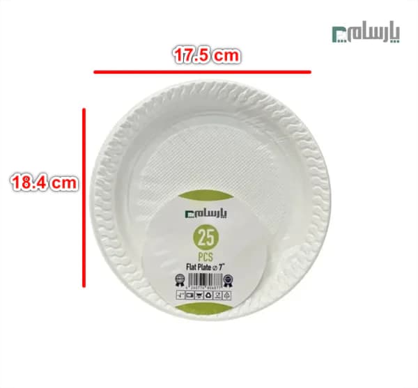 پیش دستی یکبار مصرف مدل تخت (PP)-شفاف — تصویر ۲