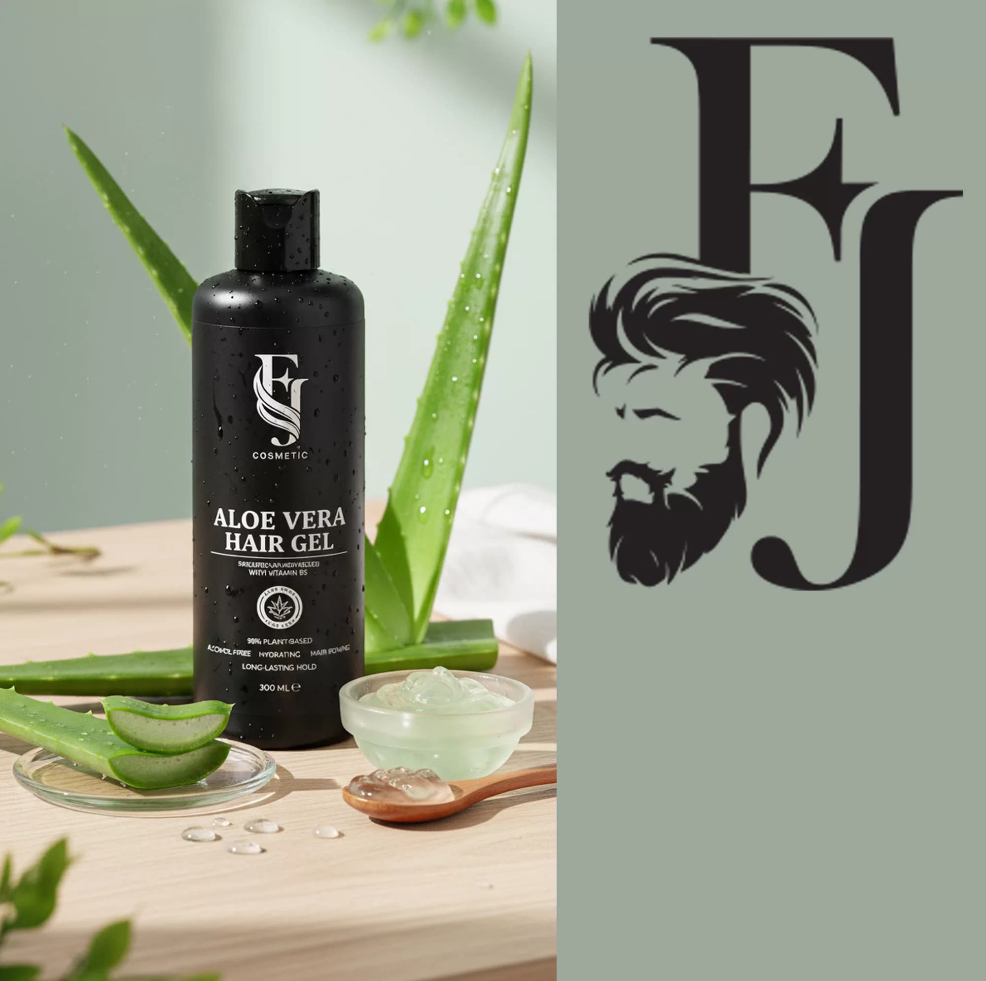 ژل حالت‌دهنده مو افجه مدل آلوئه ورا حجم 300 میلی لیتر مجموعه 4 عددی — تصویر ۳