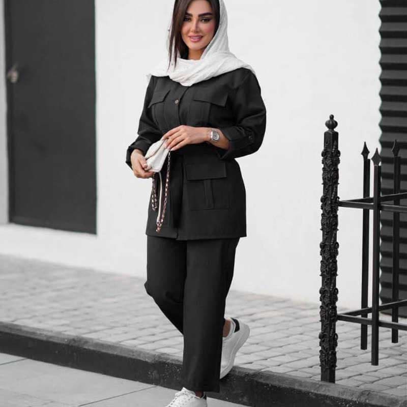 ست مانتو شلوار ۴جیب (پک 2 عددی) — تصویر ۴