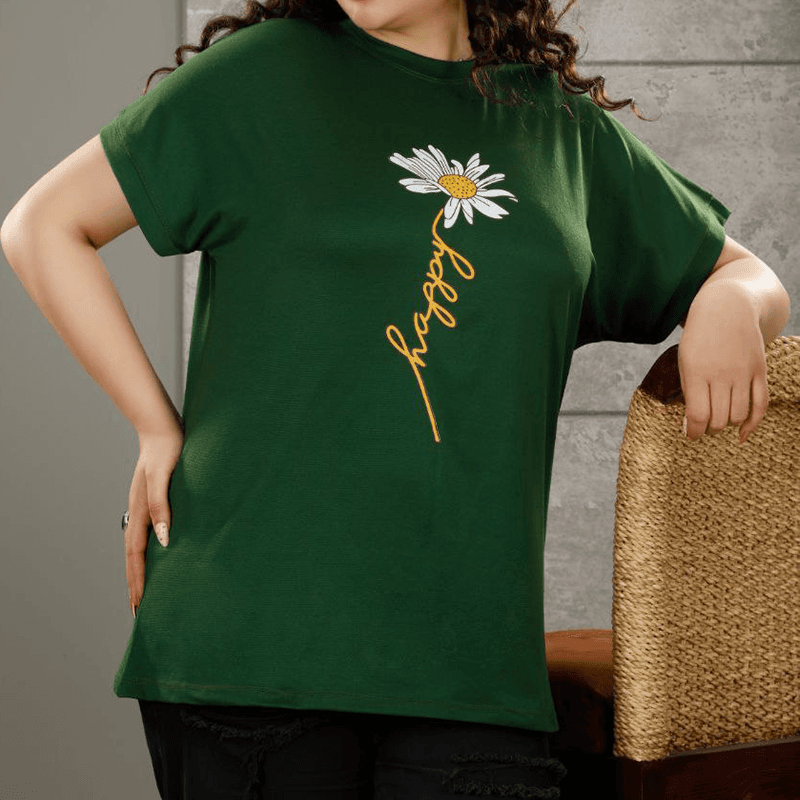 تیشرت لانگ گل بابونه (پک 4 عددی)