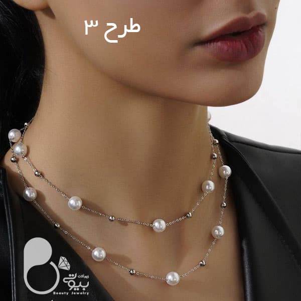 گردنبند دوبل مرواریدی — تصویر ۲