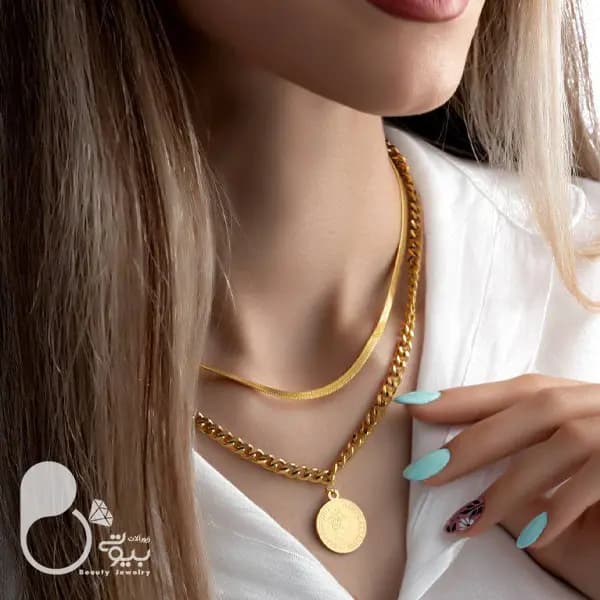 گردنبند دوبل سکه
