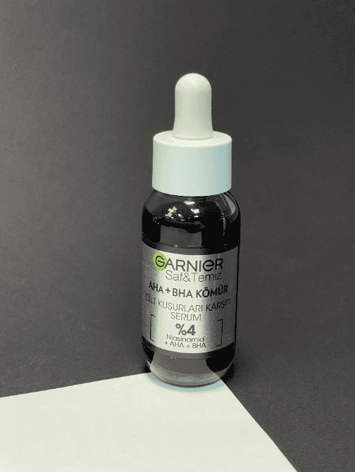 سرم لایه بردار و ضد لک زغال گارنیرGARNIER مدل AHA + BHA مناسب پوست چرب و جوش دار (30 میل) — تصویر ۴