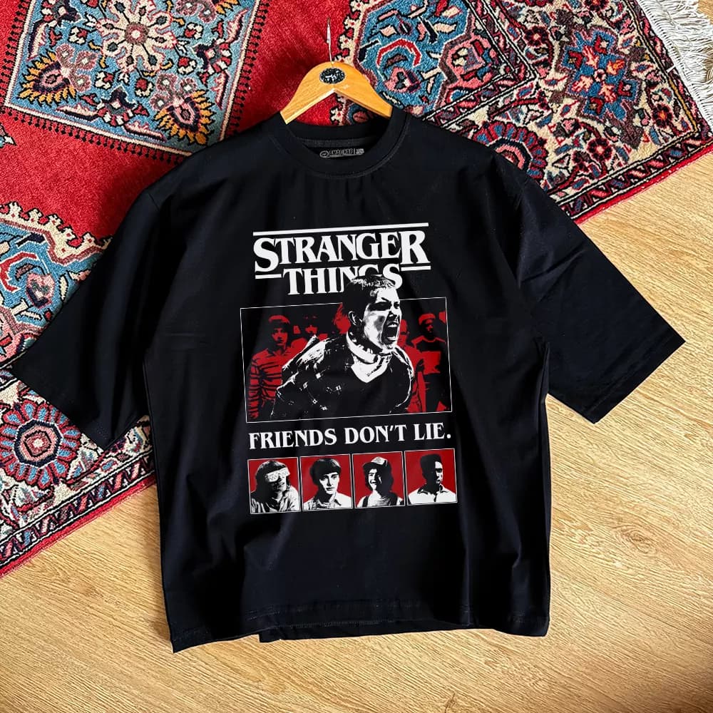 تیشرت نخ پنبه Stranger Things طرح Full Cover
