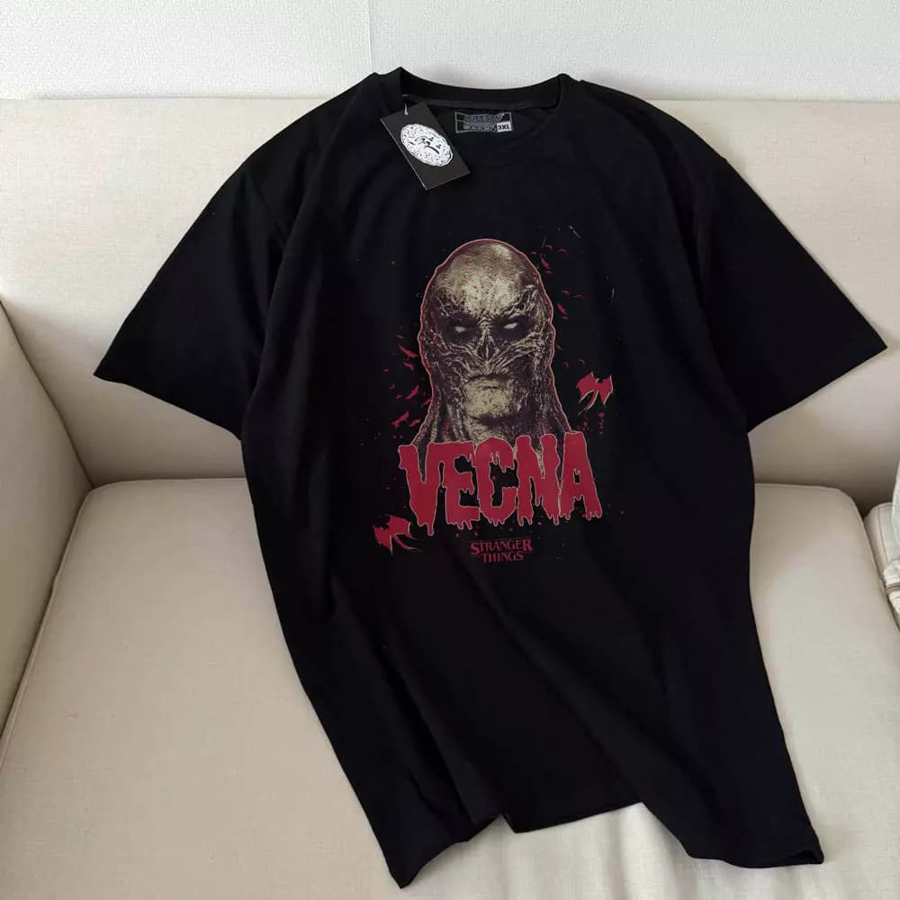 تیشرت نخ پنبه Stranger Things طرح VECNA — تصویر ۲