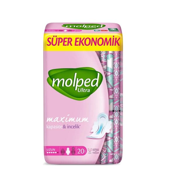 نوار بهداشتی مولپد MOLPED ULTRA SUPER EKONOMIK سایز بلند (20 عددی)