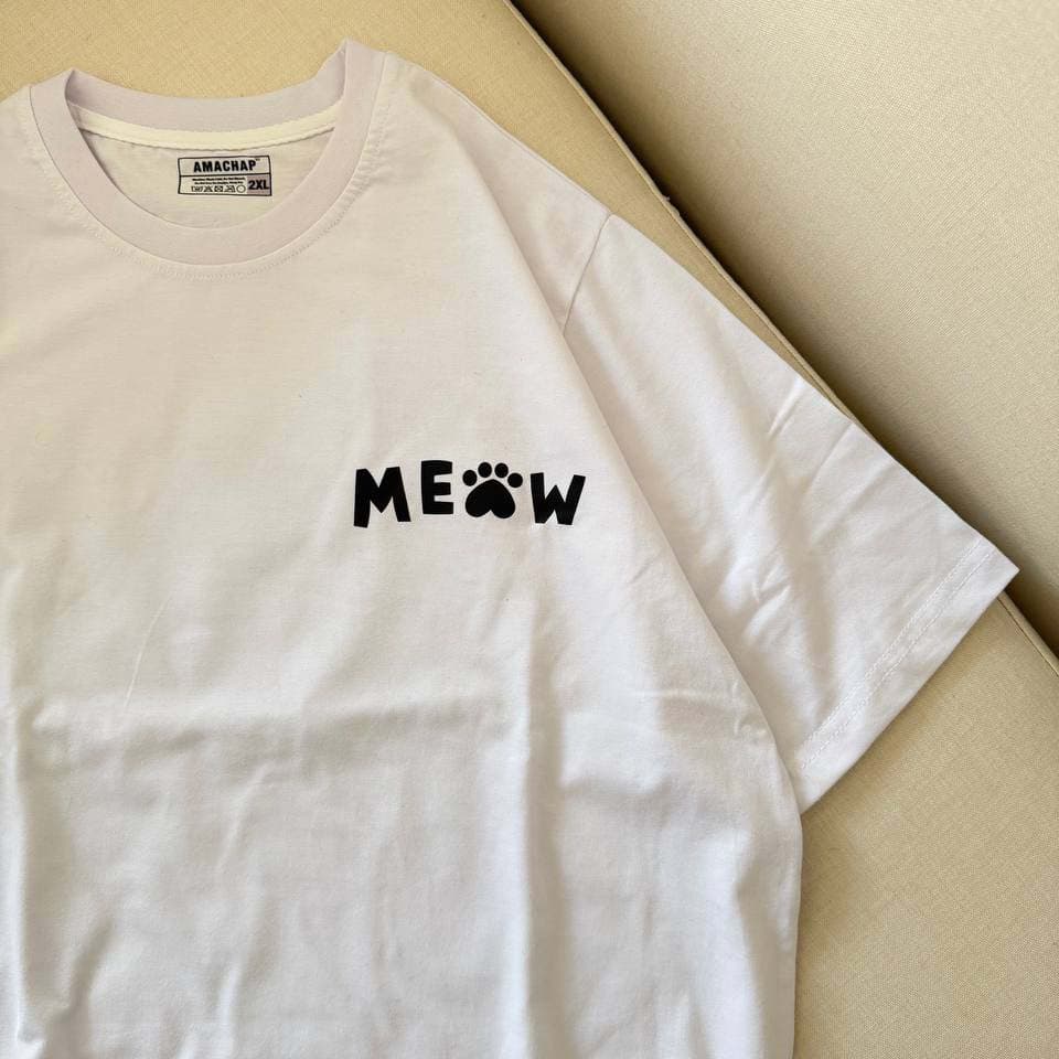 تیشرت دختر و گربه MEOW — تصویر ۲