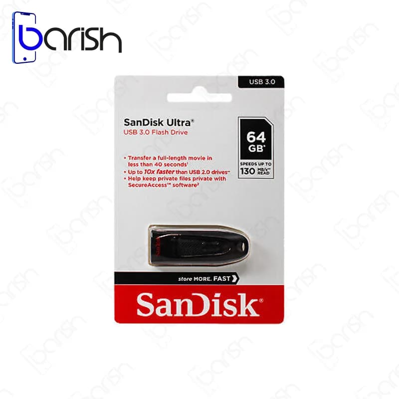 فلش سن دیسک مدل Ultra CZ48 ظرفیت 64 گیگابایت USB3.0 — تصویر ۴