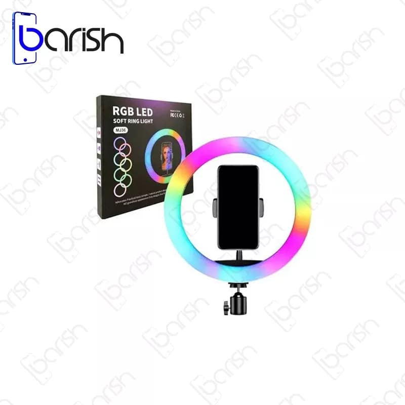 رینگ لایت 14 اینچی مدل MJ36 RGB — تصویر ۴