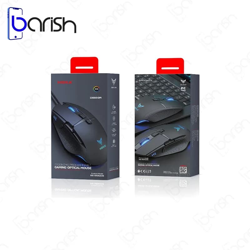 موس گیمینگ سیمی RGB هیسکا مدل HX-MOG335 — تصویر ۷