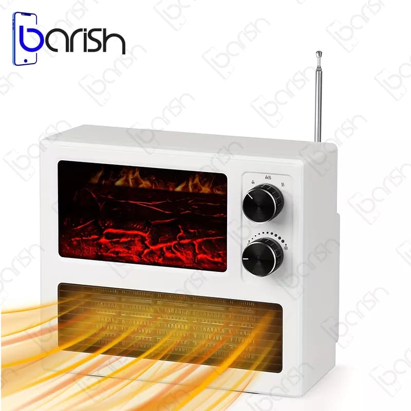 هیتر برقی رو میزی 1000وات طرح شومینه مدل T9 mini — تصویر ۲
