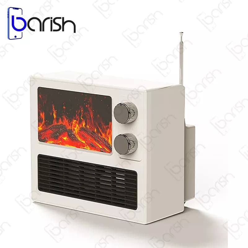 هیتر برقی رو میزی 1000وات طرح شومینه مدل T9 mini