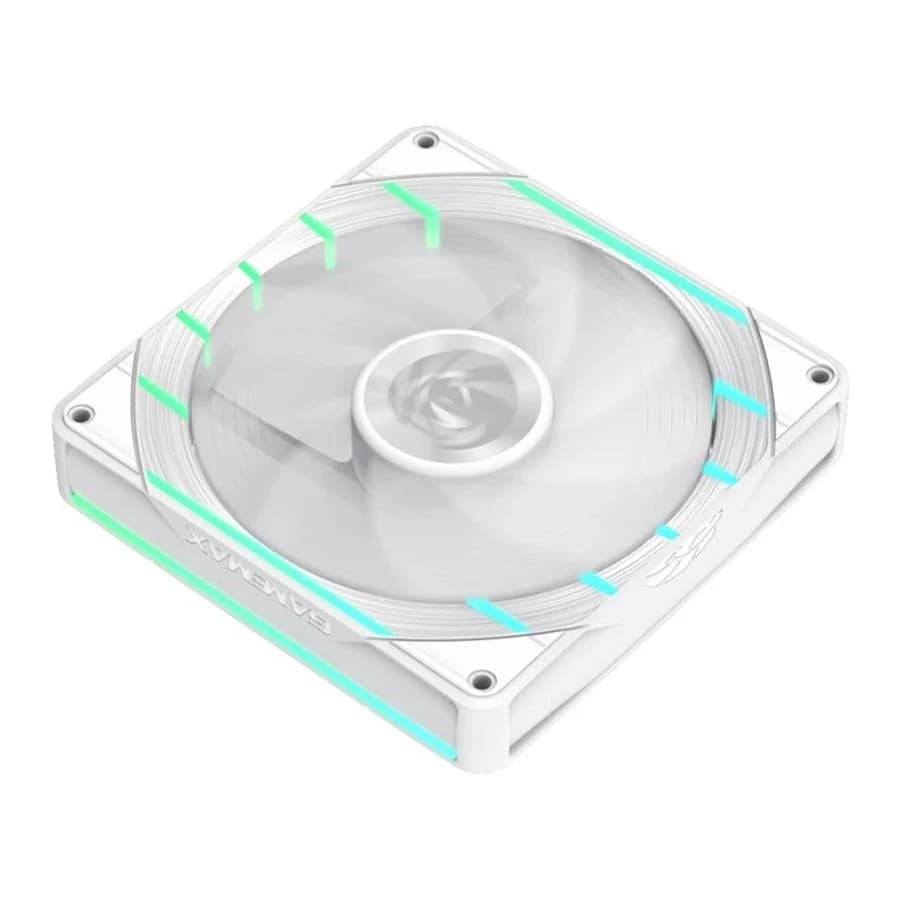 فن کیس برند GAMEMAX مدل Tornado T12 ARGB-Reverse White — تصویر ۲