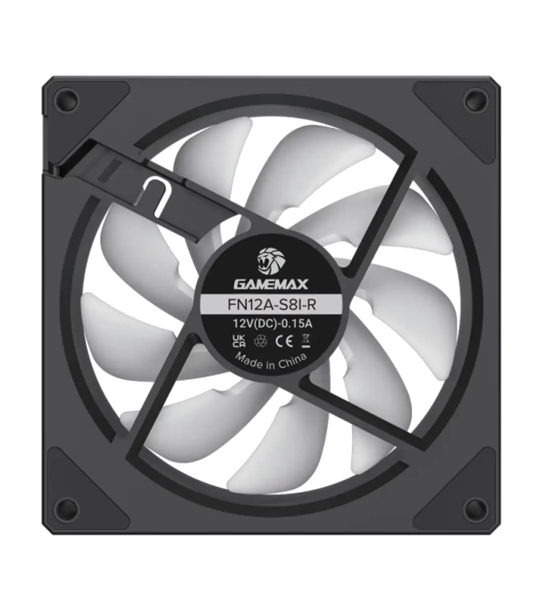 فن کیس برند GAMEMAX مدل FN12A-S8I Reverse Black — تصویر ۲