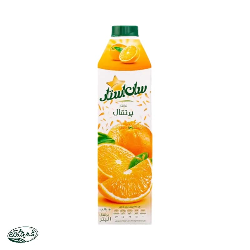 ابمیوه سان استار 1ل پرتقال