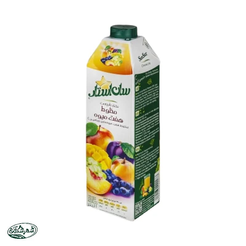 ابمیوه سان استار 1ل چندمیوه