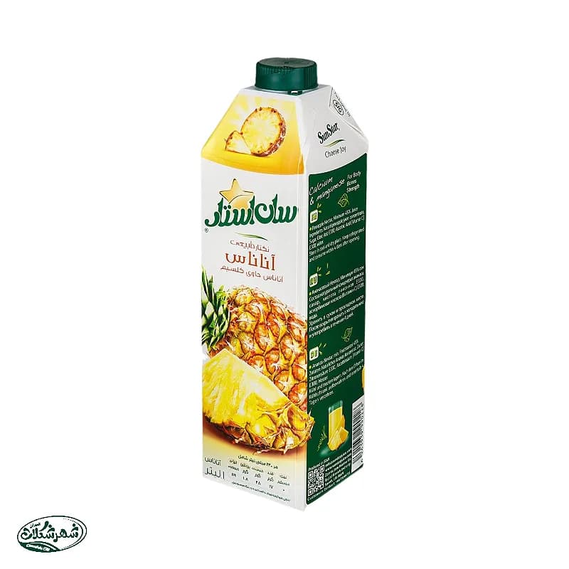 ابمیوه سان استار 1ل اناناس