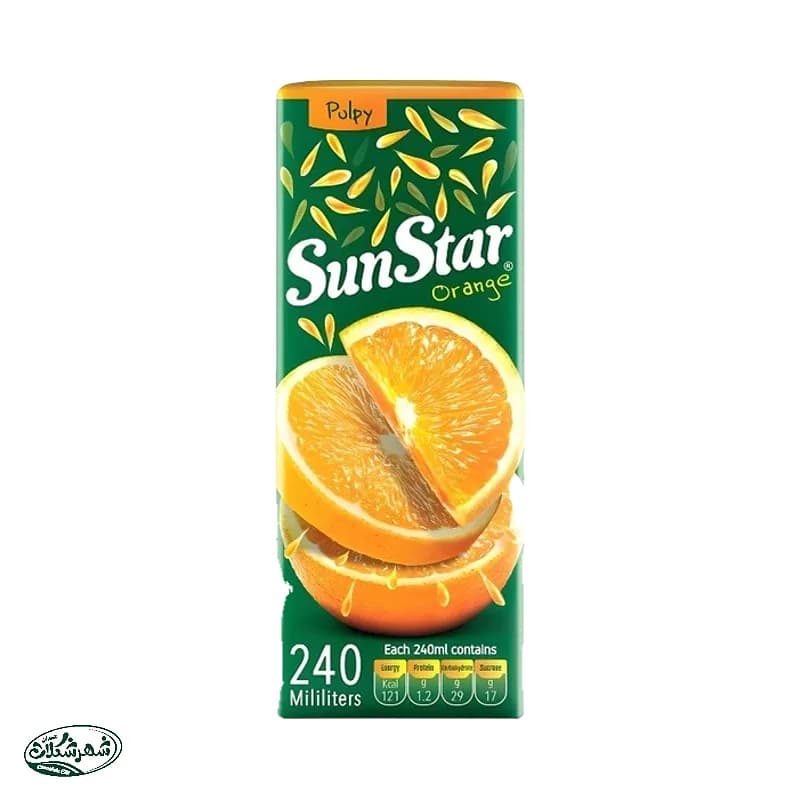 ابمیوه سان استار پرتقال 240م پالپی