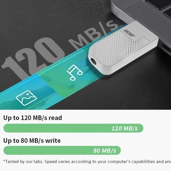 فلش مموری ایسر مدل UP300 ظرفیت 32 گیگابایت با رابط USB3.2 Gen1 — تصویر ۴