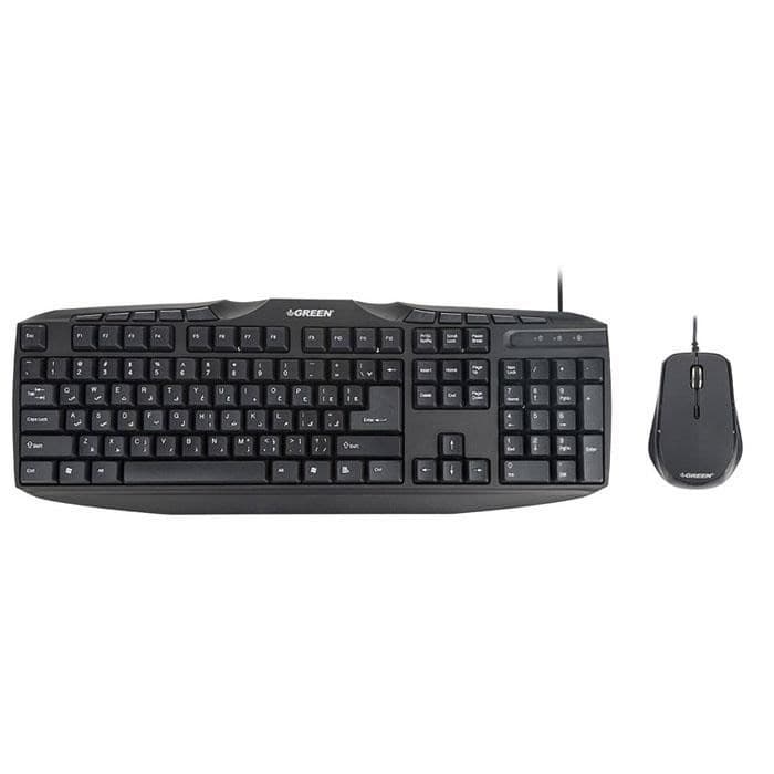 کیبورد و ماوس باسیم گرین GKM-305