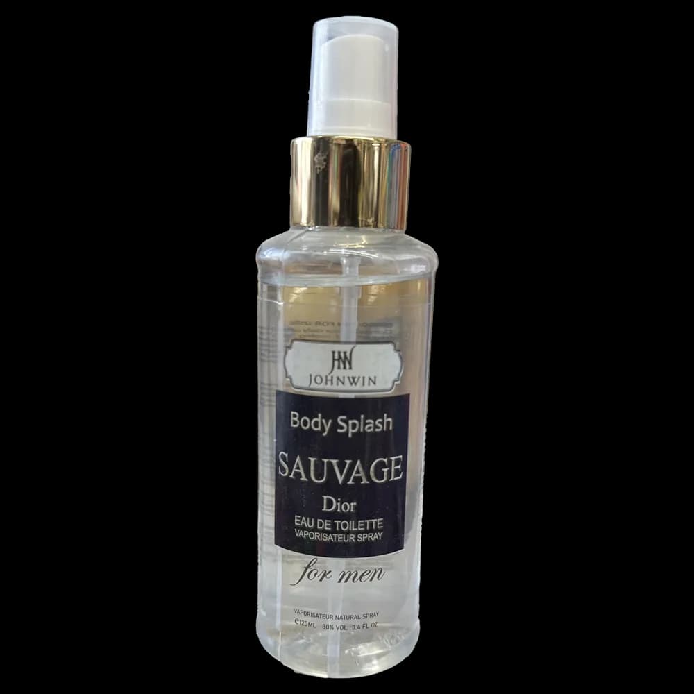 بادی اسپلش مردانه جان وین (Johnwin) مدل Sauvage Dior حجم ۱۲۰ میلی‌لیتر