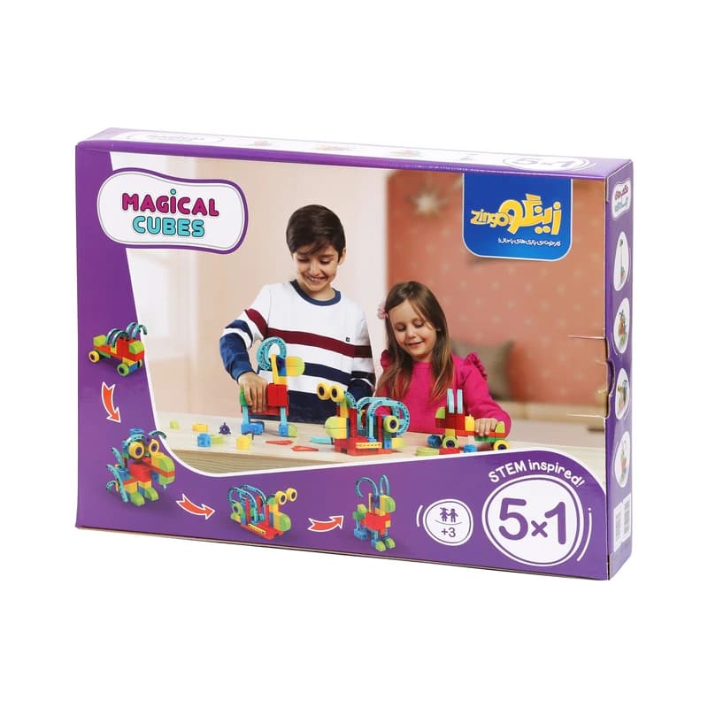 بازی فکری مکعب جادویی 1*5 زینگو
