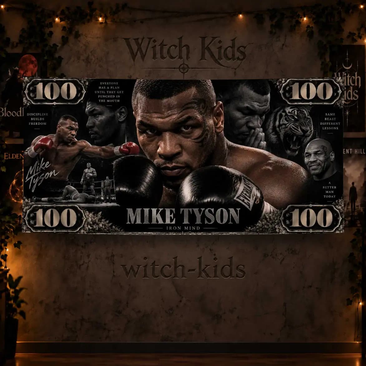 پرچم دکوراتیو بوکس | مایک تایسون طرح دلار | Mike Tyson