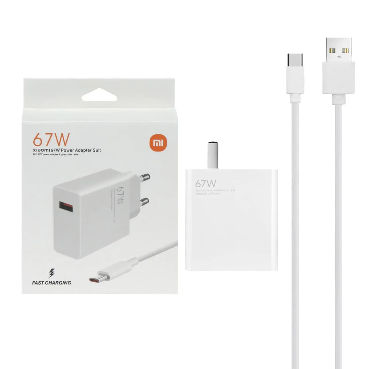 شارژر دیواری 67W فست تک پورت Xiaomi مدل MDY-12-ES به همراه کابل شارژ Type-C – سفید (گارانتی پارتیان پایا) — تصویر ۶